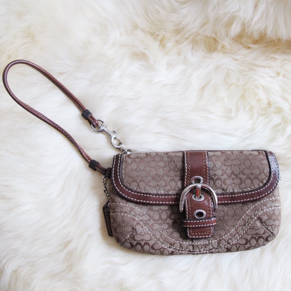 Coach Leather Wristlet